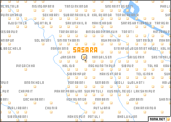 map of Sasara