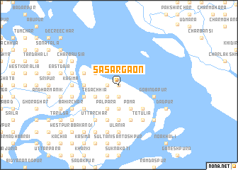 map of Sāsargaon