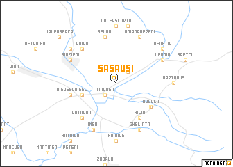 map of Săsăuşi