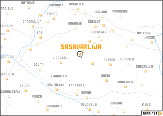 map of Šašavarlija