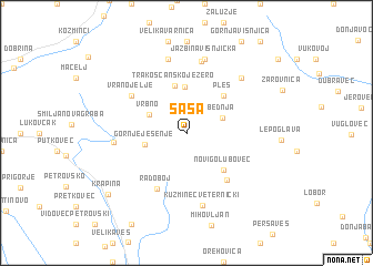 map of Šaša