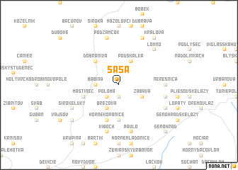 map of Sása