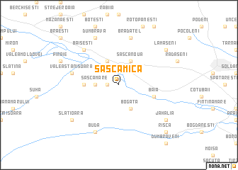 map of Sasca Mică