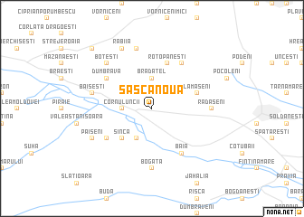 map of Sasca Nouă