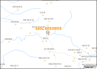 map of Sasca Română