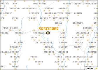 map of Săscioara