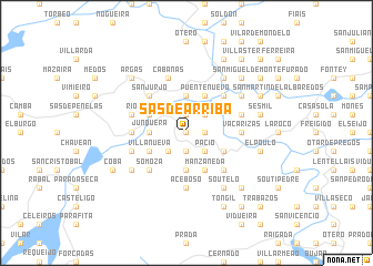 map of Sas de Arriba