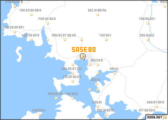 map of Sasebo