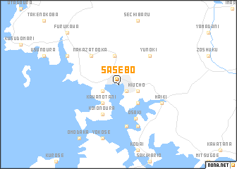 Map Of Sasebo Japan Sasebo (Japan) map   nona.net