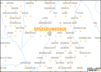 map of Saségoui-Basago