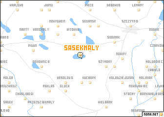 map of Sasek Mały