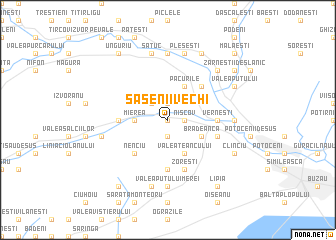 map of Săsenii Vechi