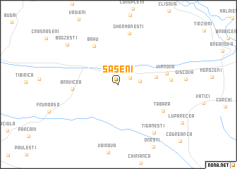 map of Săseni