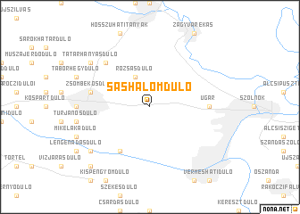 map of Sashalomdůlő