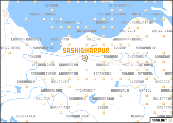 map of Sashidharpur