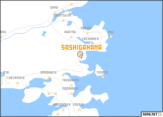 map of Sashigahama