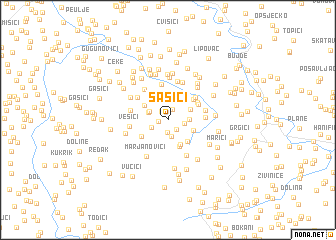 map of Sašići