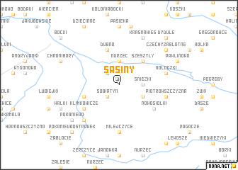 map of Sasiny