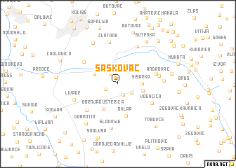 map of Šaškovac