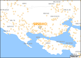 map of Sasovići