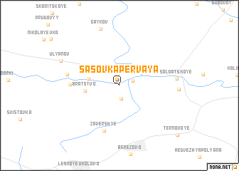 map of Sasovka Pervaya