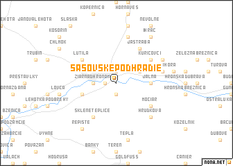 map of Šášovské Podhradie