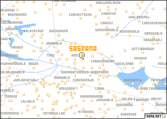 map of Sasrāna