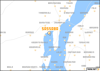 map of Sassaba