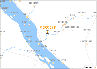 map of Sassalé