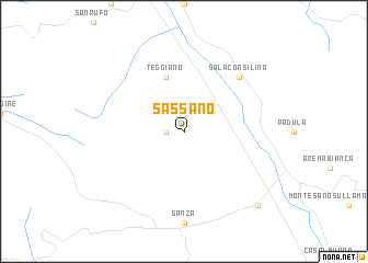 map of Sassano