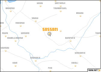 map of Sassari