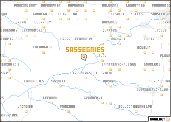 map of Sassegnies