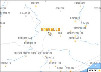 map of Sassello