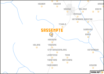 map of Sassempté
