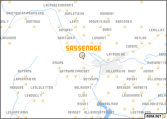 map of Sassenage