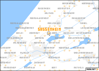 map of Sassenheim