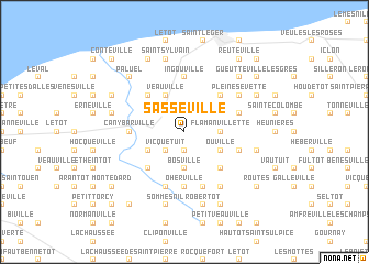 map of Sasseville