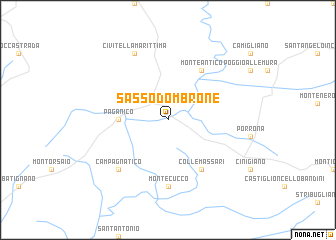 map of Sasso dʼOmbrone