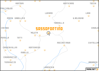 map of Sassofortino