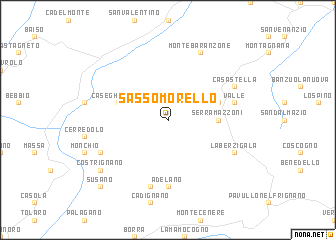 map of Sassomorello