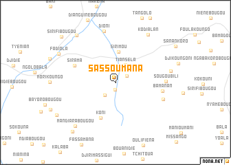 map of Sassoumana