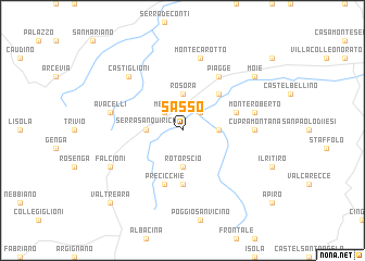 map of Sasso