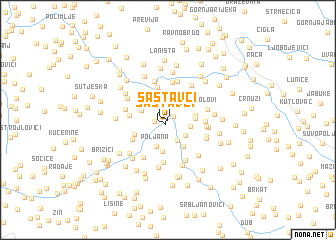 map of Sastavci