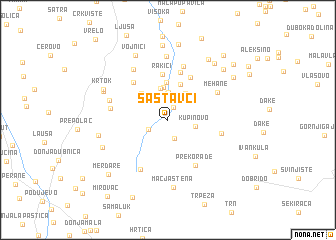 map of Sastavci