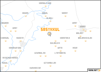 map of Sasyk-Kulʼ