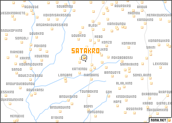 map of Satakro