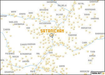 map of Satāni Cham