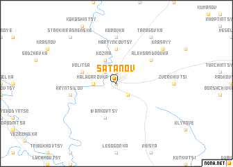 map of Satanov