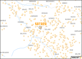 map of Šatara