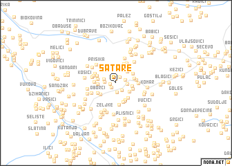 map of Šatare